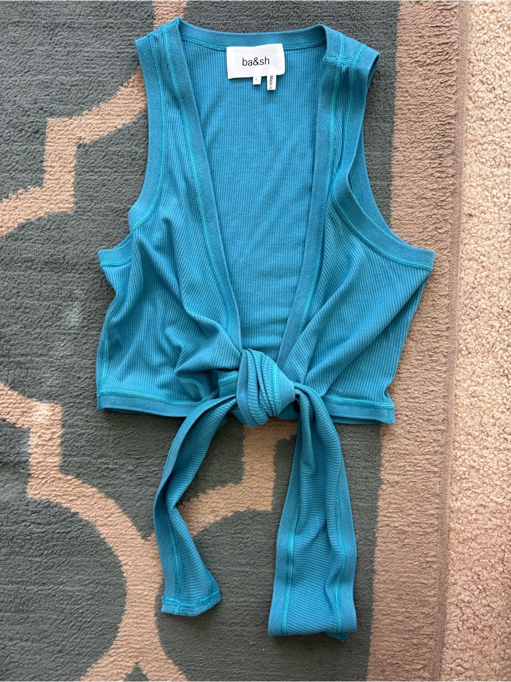 ba&sh Ribbed Wrap Tank